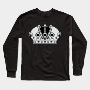 Imperial crown (silver and black) Long Sleeve T-Shirt